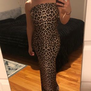 Multiway formal leopard dress